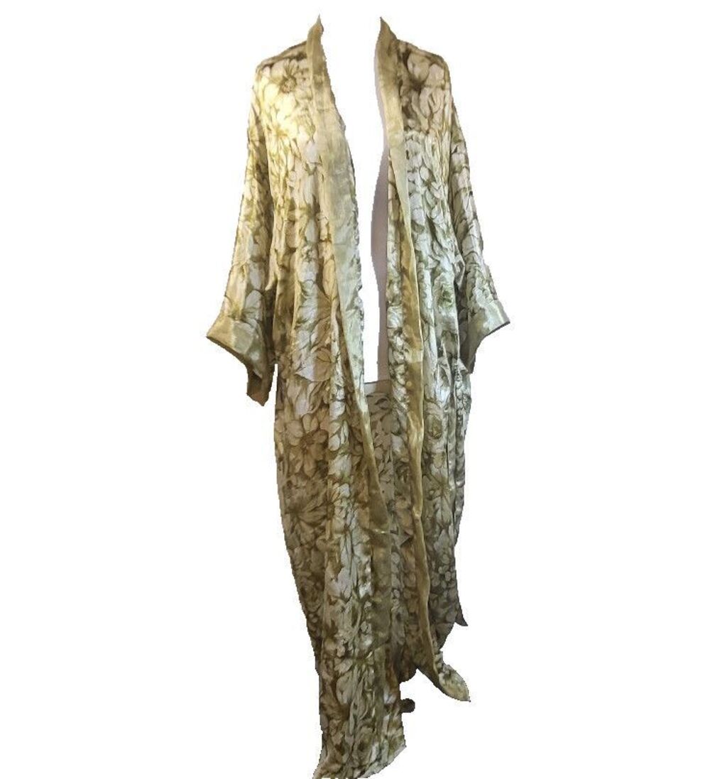 Gorgeous Silk Robe Made From Recycled Saris Kimono Style One Size